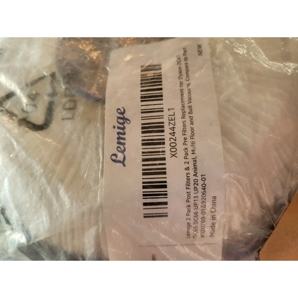 2 Pack Post Filters & 2 Pack Pre Filters for Dyson DC41 DC65 DC66 UP13 UP20 UP30